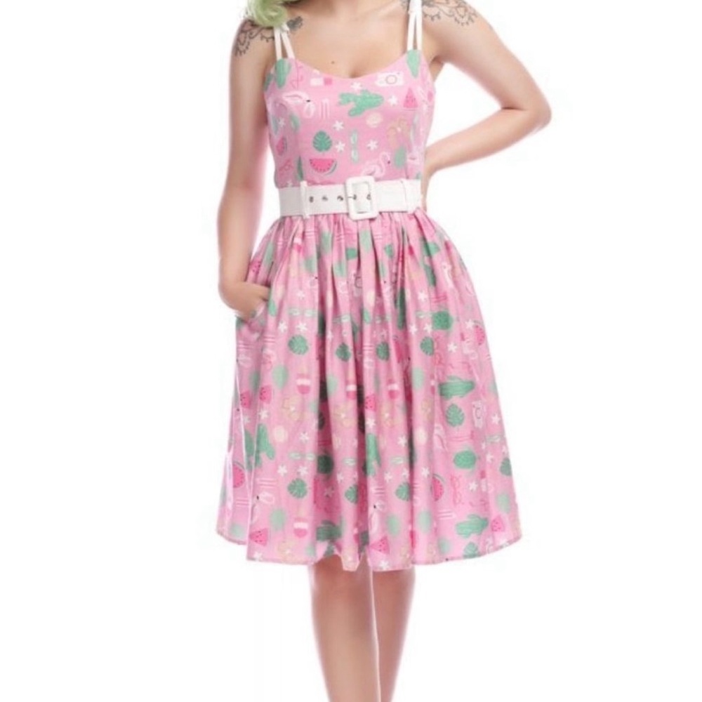 Collectif Palm Springs Summer Swing Dress